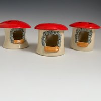 Handmade Ceramic Mushroom Luminary