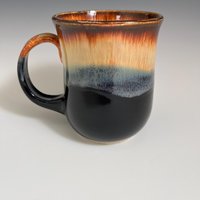 Handmade Ceramic Golden Black Mug