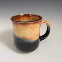 Handmade Ceramic Golden Black Mug