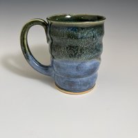 Handmade Ceramic Blue Green Mug