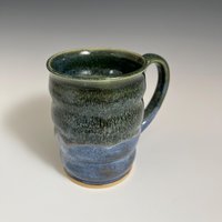 Handmade Ceramic Blue Green Mug