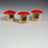 Handmade Ceramic Mushroom Luminary