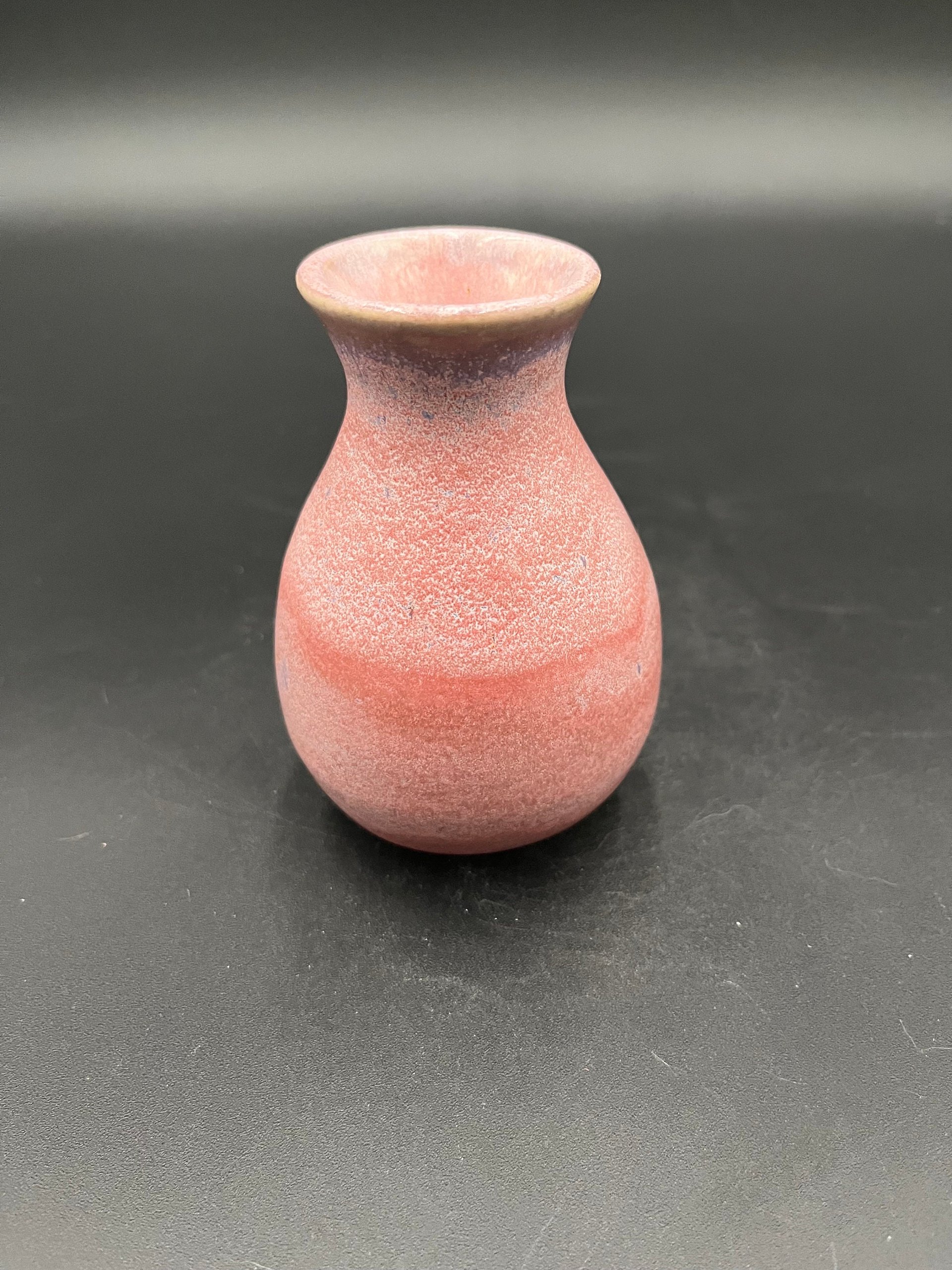 Handmade Pink and Purple Ceramic Bud Vase