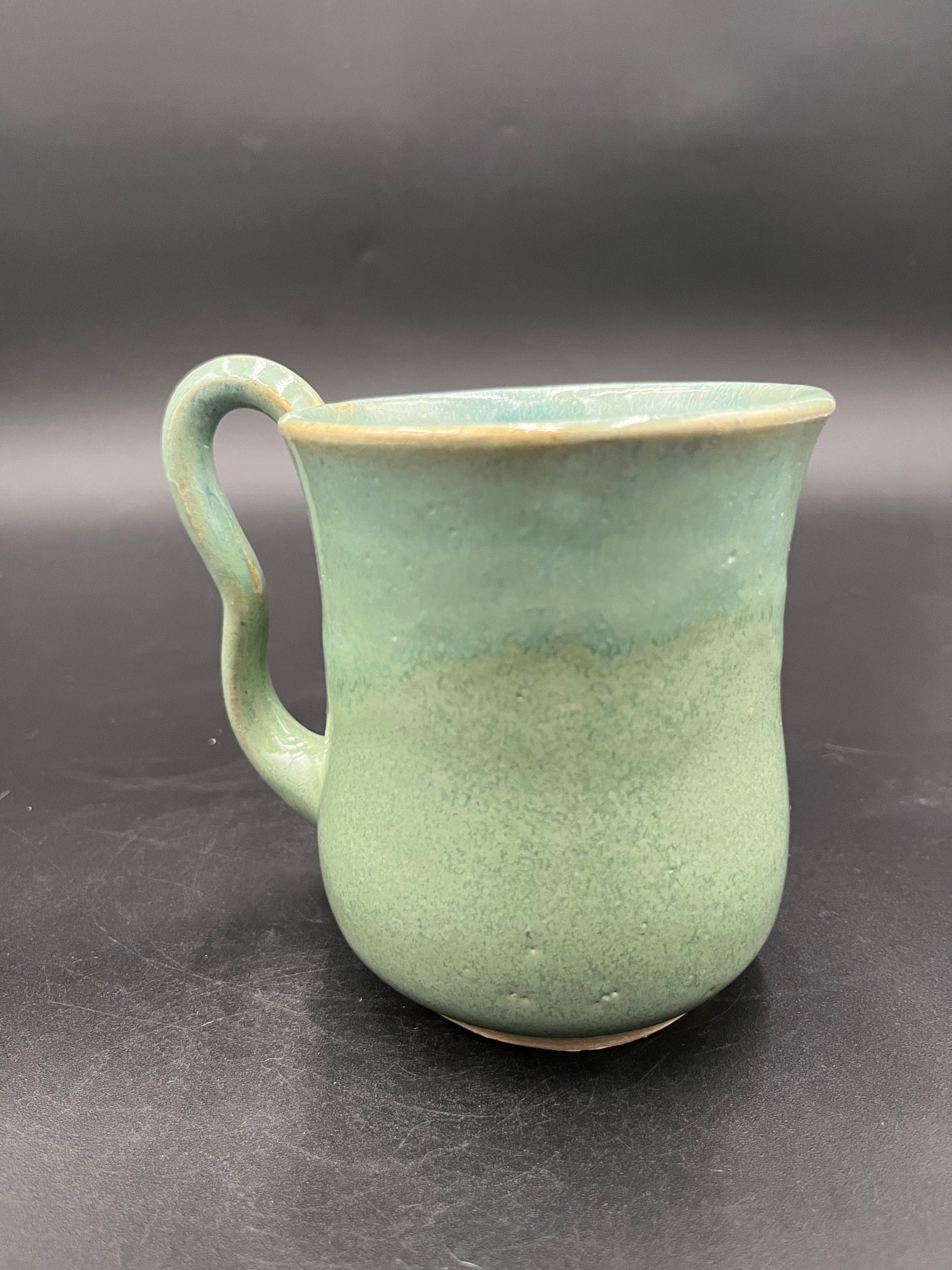 Handmade Agave Green “Hello” Ceramic Mug