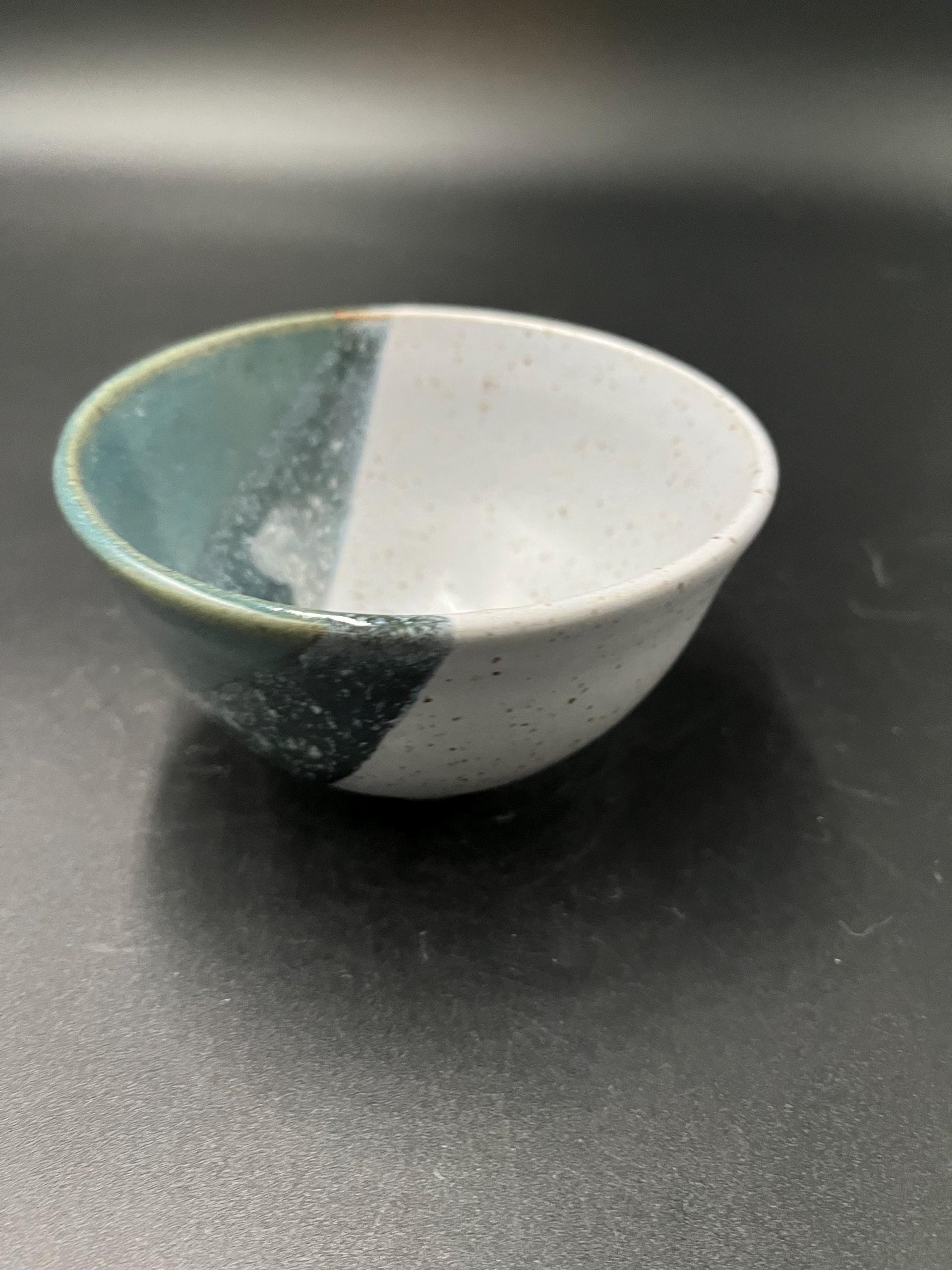 Handmade Small Blue Ceramic Bowl
