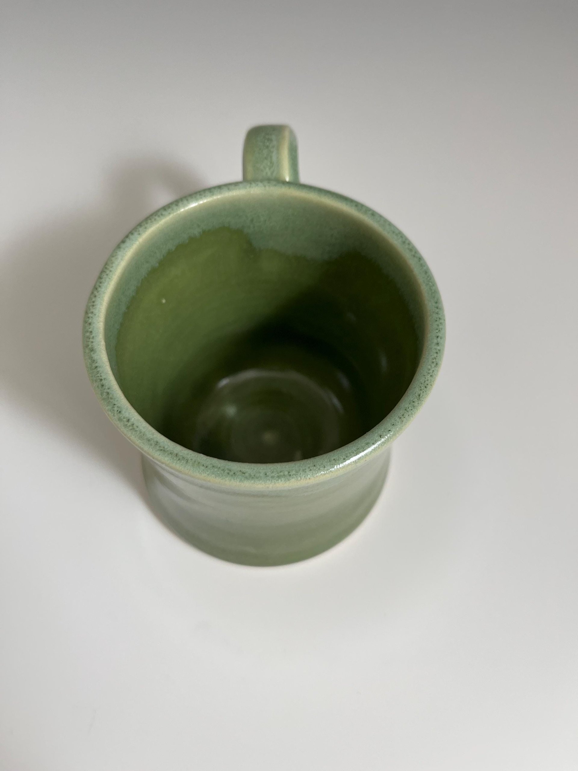 Small Handmade Ceramic Spearmint Green Mug