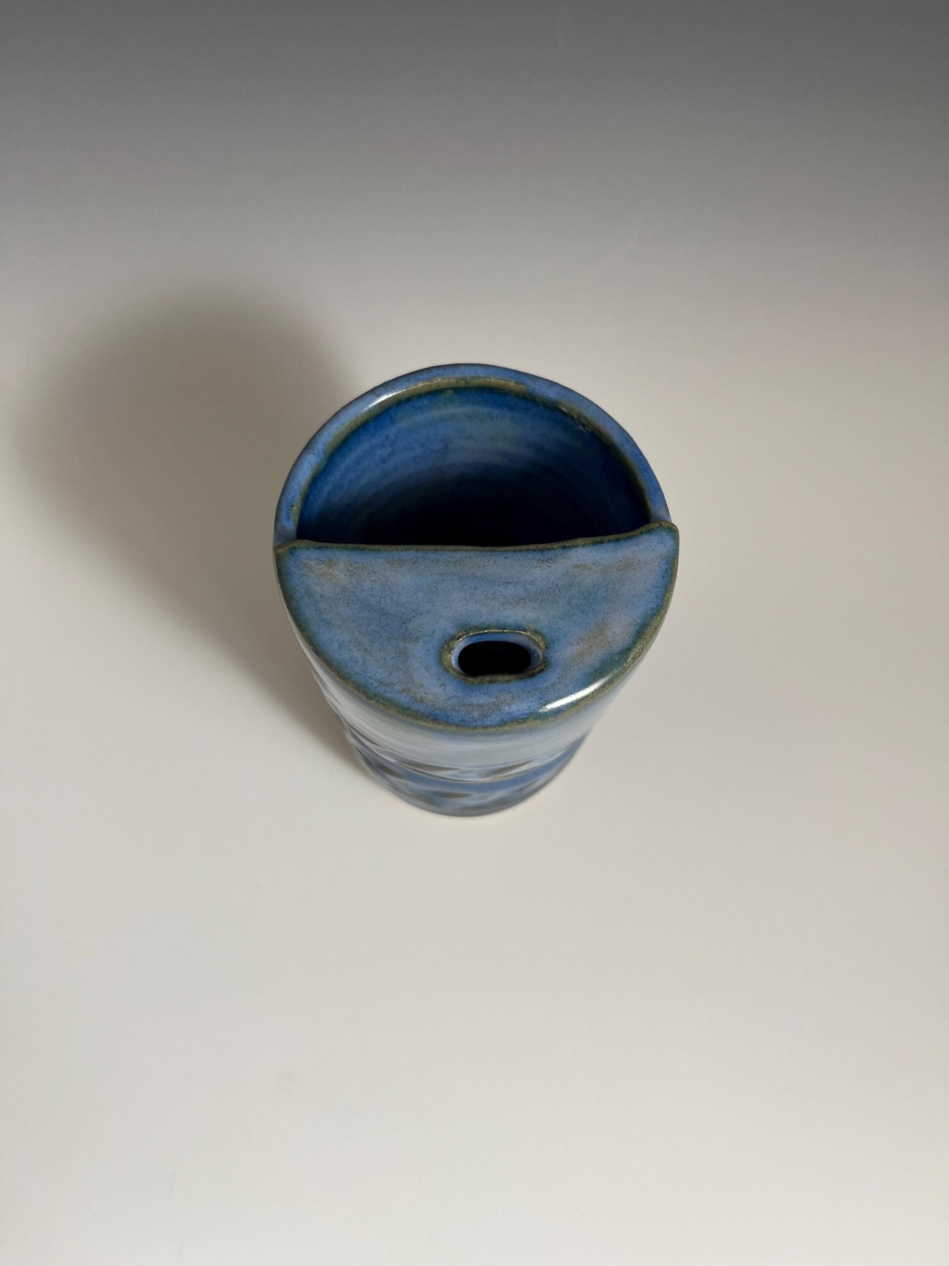 Handmade Ceramic Blue Green Travel Mug
