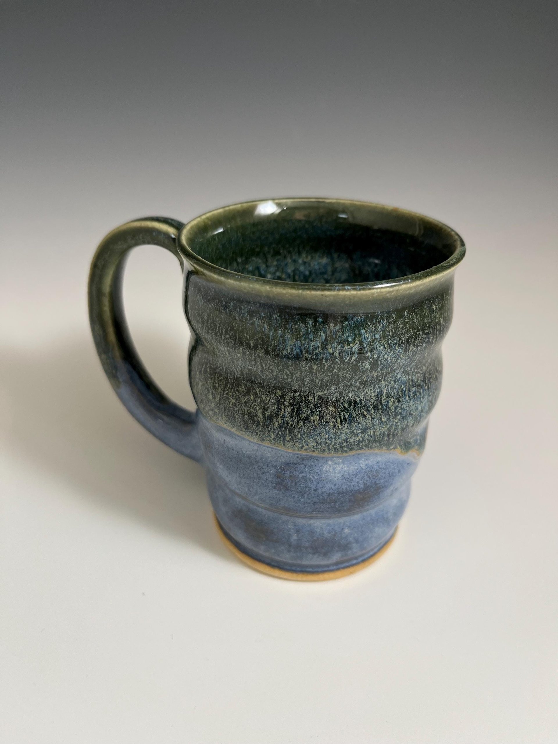 Handmade Ceramic Blue Green Mug