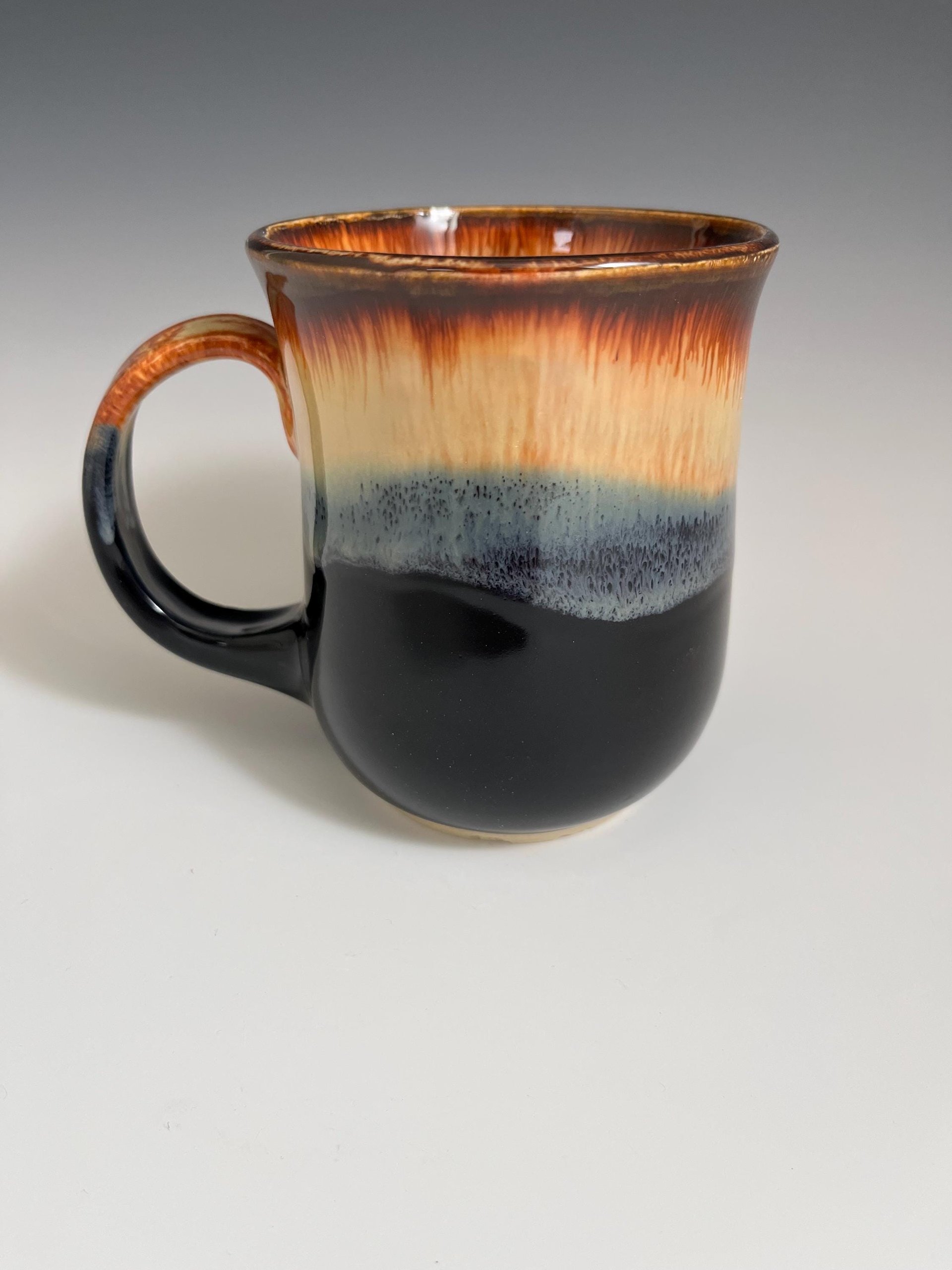 Handmade Ceramic Golden Black Mug