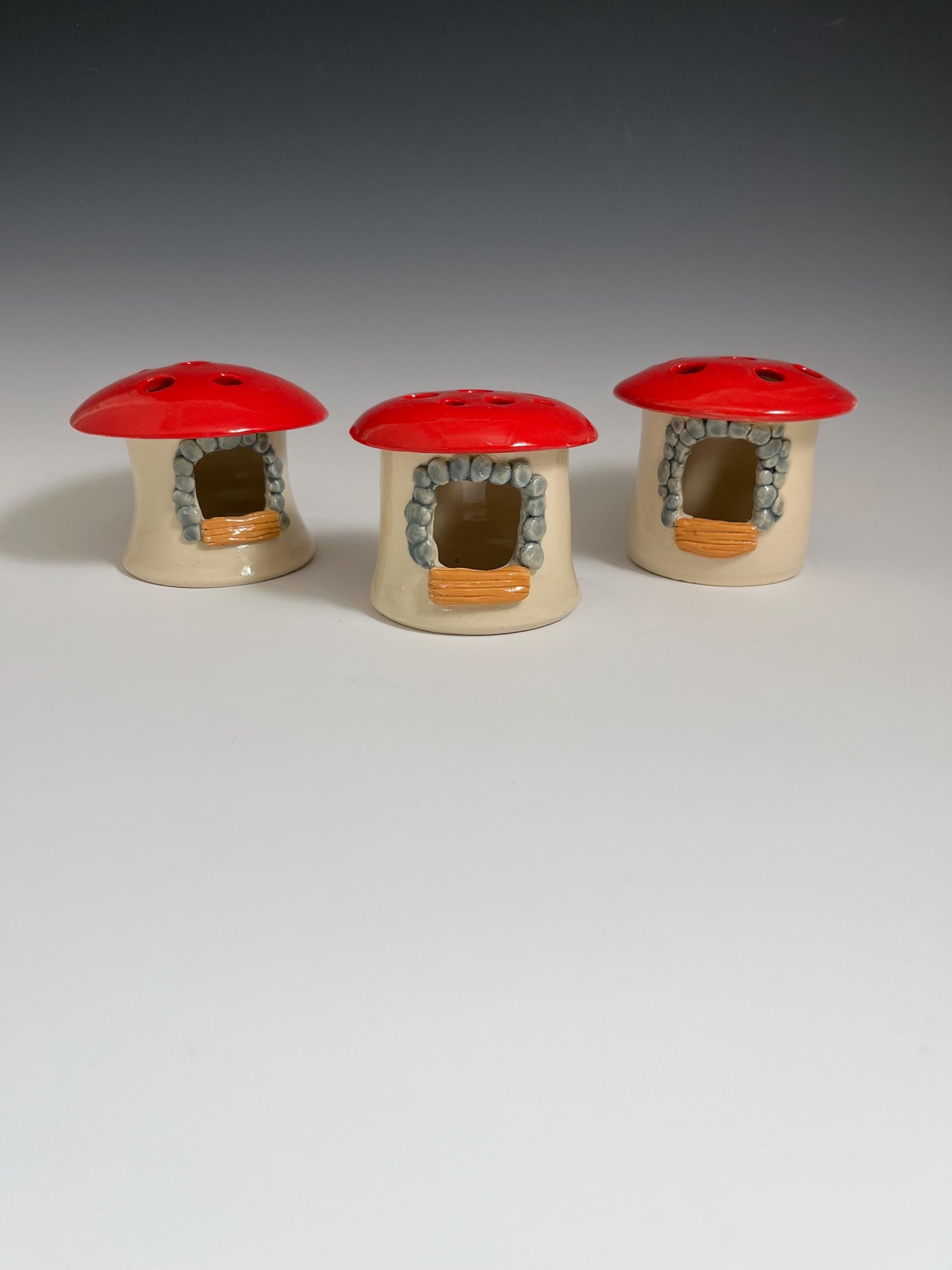 Handmade Ceramic Mushroom Luminary